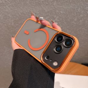 Funda de teléfono móvil magnética transparente con lente Hawkeye de Metal para Iphone 17air Anti Fall PC Mobile Covers para iPhone 17 16 15Pro Max - Product Image 4