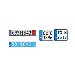 Plaque d'<span class=keywords><strong>immatriculation</strong></span> à sublimation personnalisée directe d'usine plaque d'<span class=keywords><strong>immatriculation</strong></span> en métal bulgare plaque d'<span class=keywords><strong>immatriculation</strong></span> en aluminium - Product Image 1