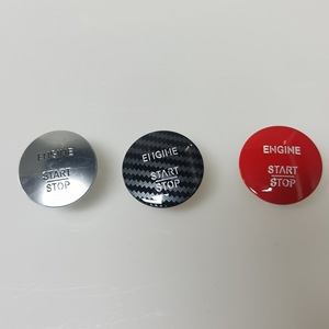 ปุ่มสตาร์ทเครื่องยนต์ สีแดง เงิน คาร์บอนไฟเบอร์ สำหรับเมอร์เซเดส เบนซ์ 2215450714 ระบบเข้ารถแบบไร้กุญแจ - Product Image 1