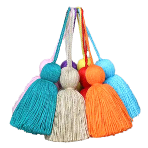 Rideau vertical en coton à franges doubles de 54 cm pour la décoration de téléphone portable - Product Image 4