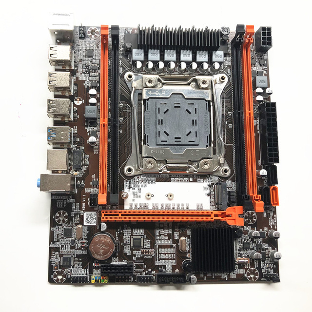 New X99H Motherboard LGA2011-3 Pin Computer Motherboard DDR4 Memory E 526782690v3 CPU Set