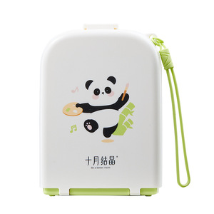 Juego de cepillos portátiles para biberones y tetinas October Crystal con diseño de panda - Product Image 1