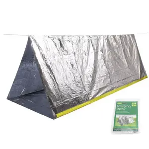 خيمة التخييم المقاومة للماء خفيفة الوزن مايلار حرارية للنجاة في الهواء الطلق, خيمة محمولة في حالات الطوارئ