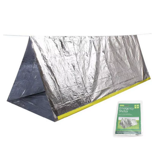 Tente tubulaire de survie en mylar imperméable et légère, abri d'urgence portable pour le camping, la randonnée et la chasse - Product Image 1