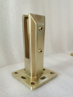 Spigots en verre et acier inoxydable modernes réglables pour clôtures de piscine, balustrades de jardin, escaliers, garde-corps de balcon, montage pour hôtels et centres commerciaux