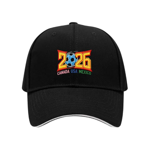 Custom Hand Embroidered Sporty Dobby Adjustable Snapback Baseball Cap for International Football Event <b>Fans</b> - Product Image 3