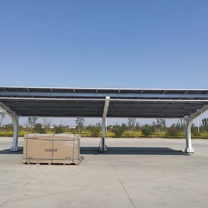 Système solaire hors réseau <span class=keywords><strong>de</strong></span> 24,78 kW pour 6 voitures avec batterie au lithium <span class=keywords><strong>de</strong></span> 32 kWh, structure en <span class=keywords><strong>PVC</strong></span> pour usage industriel, extérieur et <span class=keywords><strong>jardin</strong></span> - Product Image 5