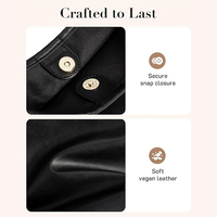 Sacs Hobo Personnalisés pour Femmes, Sacs à Bandoulière Souples en Cuir Végétalien, Sacs à Main Souples pour Dames, Ensemble de Sacs Fourre-Tout avec Pochette