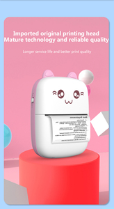 Mini Pocket Photo <strong>Printer</strong> for Kids Wireless Inkless BT Portable Picture Sticker 53MM Thermal <strong>Printer</strong> Gift Idea Stock <strong>Pink</strong>/Blue - Product Image 6