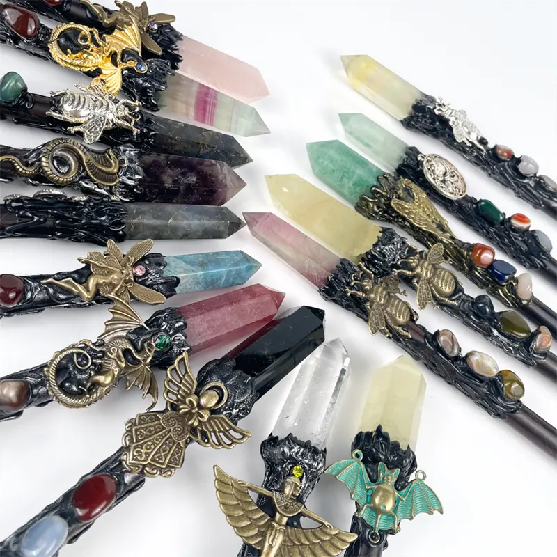 Wholesale Natural Crystals Healing Stones Crystal magic wand For gift