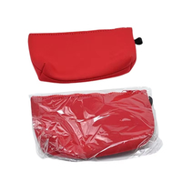 Pochette cosmétique en néoprène durable de couleur unie personnalisée, étui à cosmétiques, trousse de maquillage avec fermeture éclair