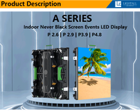 Haute résolution intérieur P1.9 événements de location intelligents écran Led Pantallas panneau de mur vidéo d'affichage Led pour une utilisation sur scène