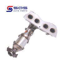 Convertisseur catalytique à trois voies SQS OEM/ODM de haute qualité pour système d'échappement 2.5L en acier inoxydable, normes d'émission Euro 3-6