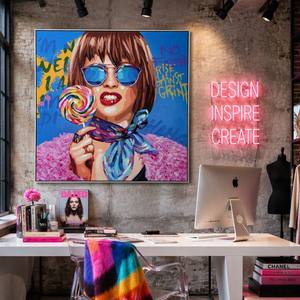 Tableau sur toile pop <span class=keywords><strong>art</strong></span> femme, best-seller, encadrement sur mesure, <span class=keywords><strong>portrait</strong></span>, <span class=keywords><strong>art</strong></span> mural pour salon, décoration intérieure - Product Image 4