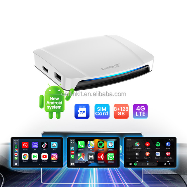 Carlinkit Android Smart Ai Box 8GB 128GB HDMI USB Two Port Use Keyboard Wifi Tbox Uhd Carplay Video Media for apple youtube