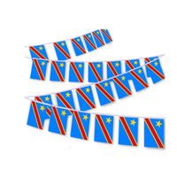 Drapeau portable de la République démocratique du Congo, série de drapeaux, vente en gros personnalisée, décorations de célébration, ensemble d'accessoires de haute qualité