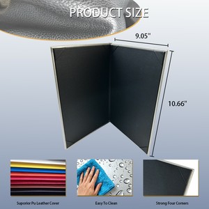 Menukaften met aangepast logo, restaurant lederen menukaften, plastic lederen menukaften, restaurant menukaften, menukaften restaurant - Product Image 2