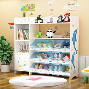 Estantería de madera para niños, armario para niños, estante de almacenamiento de juguetes, muebles de dormitorio - Product Image 5