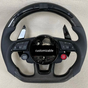 Volante de Fibra de Carbono Personalizado para <span class=keywords><strong>Audi</strong></span>, Estilo RS, Actualización <span class=keywords><strong>Interior</strong></span>, LED, Volante A3 A4 A5 A6 A7 Q5 Q7 A8 S5 S7 RS7 Q3 Q8 TT R8 - Product Image 6