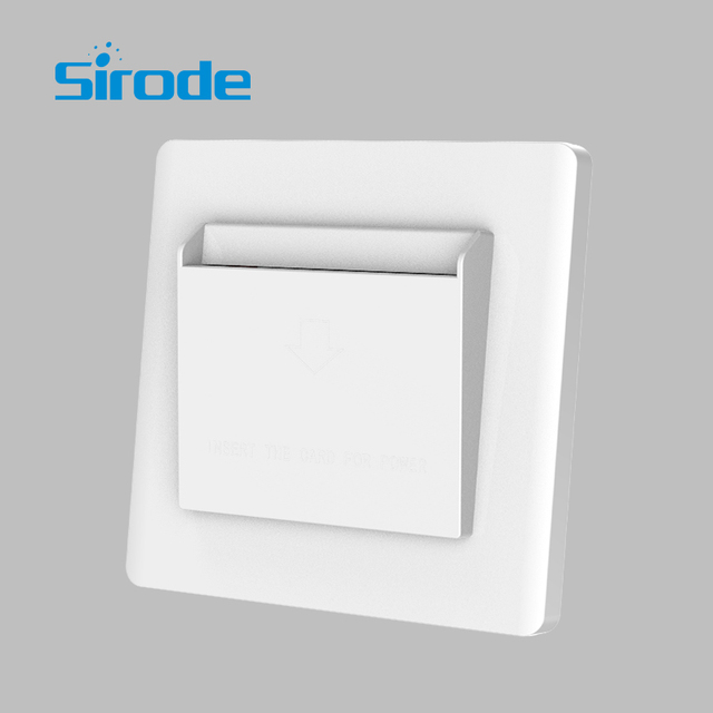 UK Standard Hotel Energy Saving Power Apartment 25A Insert Any Card to Take 220V Electricity Safety Wall Switch