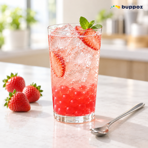 Perles de tapioca éclatantes à la fraise 2lb (halal, HACCP) pour les salons de thé et les magasins de bubble tea (OEM) - Product Image 2