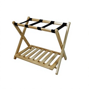 Fancy Design Wooden Folding Luggage Rack With Shoe Rack Customized Size Luggage Stand From Manufacturer In Home Arts - Product Image 1