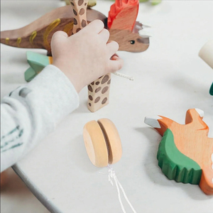 Wholesale Bulk Blank Unfinished Small Custom Logo Cartoon Designs Birthday Party Gift Favors <strong>Wooden</strong> Yo-Yo <strong>Toy</strong> <strong>for</strong> Kids Baby - Product Image 3