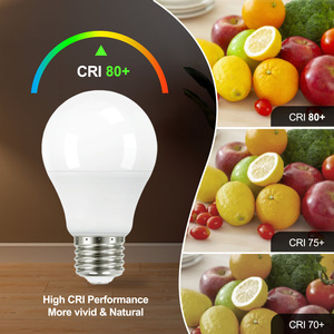 หลอดไฟ LED A19 6 แพ็ค 9 วัตต์ ประหยัดพลังงาน เทียบเท่า 60 วัตต์ แสงสีขาวนวล 2700K ขั้ว E26 มาตรฐาน ไม่สามารถหรี่แสงได้ แพ็ค 6 ชิ้น - Product Image 5
