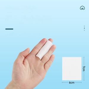 Tampons de coton brodés démaquillant coton monocouche mince 1200 morceaux de tampons de coton humide non pelucheux pour le visage <span class=keywords><strong>hydrati</strong></span> - Product Image 3