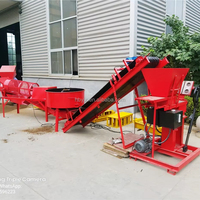 Équipement de construction le moins cher HBY 2-15 Eco Brava machine de fabrication de briques de boue de sol diesel
