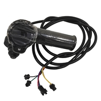 Accesorios para bicicletas eléctricas y scooters eléctricos, con pantalla LCD circular LED Manillar derecho del acelerador