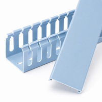 Goulotte de câblage électrique en PVC, gaine de câblage isolée pour armoire de commande