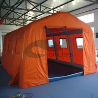 Grande tente hermétique / Tente de secours d'urgence / Tente médicale gonflable avec salle d'isolement pour les interventions en cas de catastrophe, utilisation médicale sur le terrain