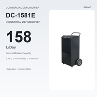 Déshumidificateur industriel mobile 150L/J, conception chariot portable, système de contrôle d'humidité pour entrepôt commercial, neuf