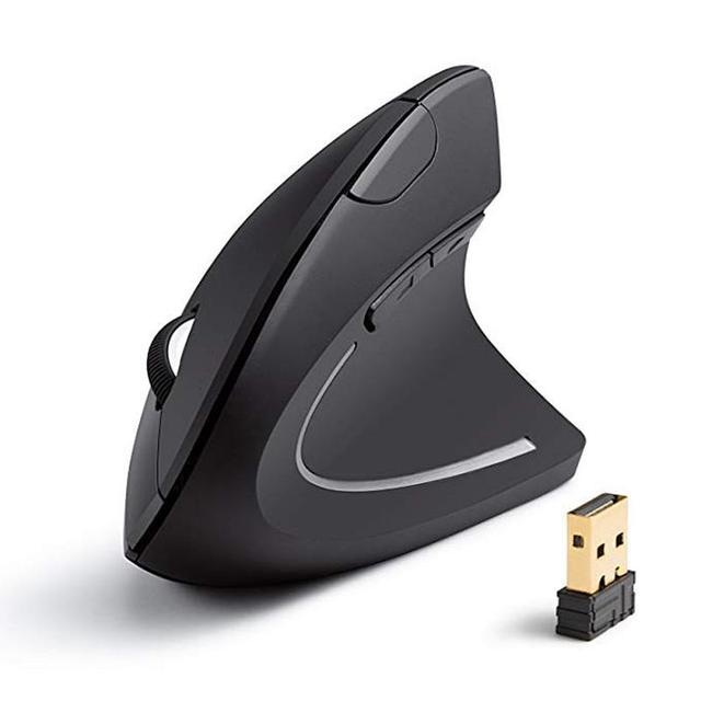 Hot Selling 2.4g Ergonomic Optical Wireless Vertical Mouse Adjustable Dpi for Big Hands Led Backlit High Dpi Feature Used
