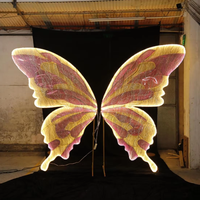 Vv392 nouveau design lumières de toile de fond de mariage lumière LED décor de papillon LED accessoires de mariage décoration de scène d'événement de fête