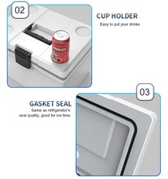 Glacière isotherme personnalisée 13,5L 16L 20L 30L pour aliments, avec logo personnalisé, bac à glace portable pour service de chaîne du froid