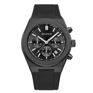 Besseron Montre personnalisée de luxe en acier inoxydable avec bracelet et chronographe pour homme pour affaires et sports-OEM ODM - Product Image 6
