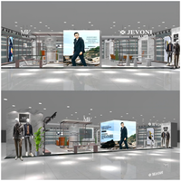 Vitrine de présentation pour projet de vêtements, étagère, armoire, solution de conception pour boutique, magasin entier