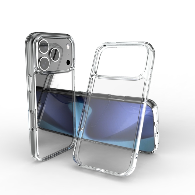 Crystal Clear Mobile Phone Accessories TPU +9H Glass Phone Cover for iPhone 16 Shockproof Phone Case for iPhone 17 Pro Max