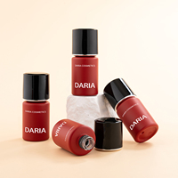 Flacon de vernis à ongles vide conforme PPWR, flacon en verre rond avec pinceau PBT allemand, bouchon rond, emballage pour vernis à ongles en gel