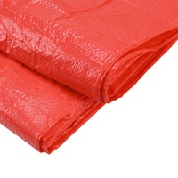 Bâche de tente grande taille en tissu 100 % vinyle polyester anti-UV rouge pour une utilisation durable
