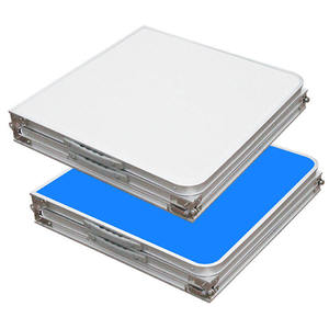 Table de camping pliable réglable en hauteur, légère, en aluminium, design minimaliste, forme rectangulaire, pour l'extérieur - Product Image 5