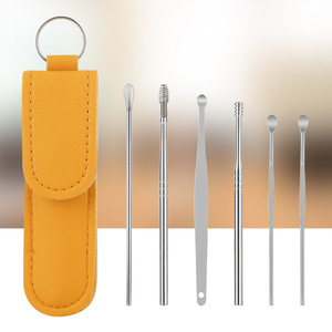 Earpick <b>set</b> <b>screw</b> wet button professional household stainless steel earpick tool - Product Image 2