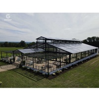 Tente Vip de mariage blanche en acier de chapiteau d'événement clair pour 500 personnes faisant la fête le vendeur résistant de tente de Pvc 20ft X 4