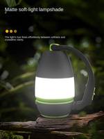 Lanterne de camping portable multifonctionnelle 3-en-1, lampe de tente LED rechargeable avec lampe torche pour la randonnée en plein air, la pêche