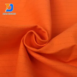 Jinda custom wholesale woven manufacturers polyester workwear 220gsm anti-static uniform fabric