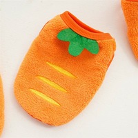 Manteau d'hiver chaud et écologique en polaire corail de luxe à motif uni pour chien (Teddy Bear, Corgi, Pomeranian) - Vente en gros