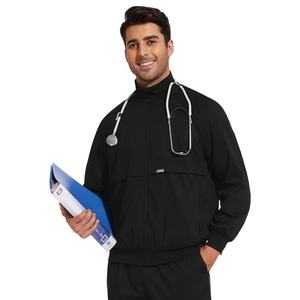 2025年OEMソフト生地高品質長袖スクラブ看護スクラブジョガーカスタムロゴ女性男性看護師卸売ユニフォームジャケット - Product Image 6