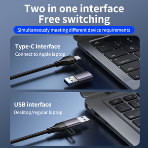 New USB 3.0/Loại C HUB Docking Station 5 trong 1 Multi-Port Adapter với USB 3.0 /2.0 SD (TF) Cổng Đầu đọc thẻ cho MacBook Pro - Product Image 2